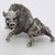 Vintage Italian Handmade Genuine Silver Boar Figurine by Mario Cerreti, 1950s For Sale - Image 3 of 13