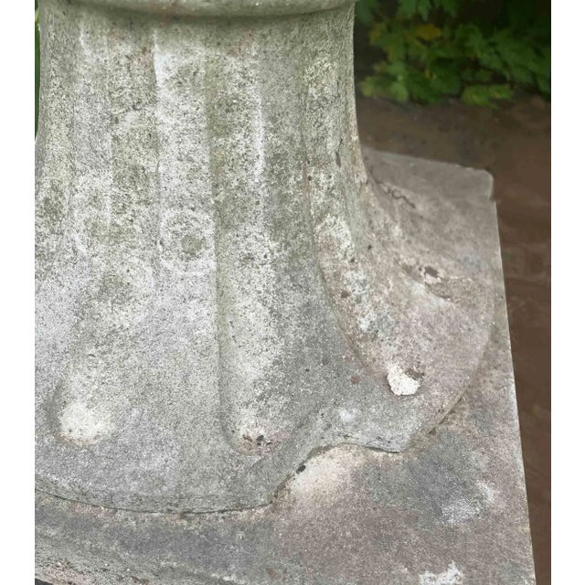 Traditional Antique Marble Garden Urn For Sale - Image 3 of 9