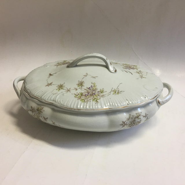 Cook & Hancock Porcelain Serving Dish & Lid Chairish