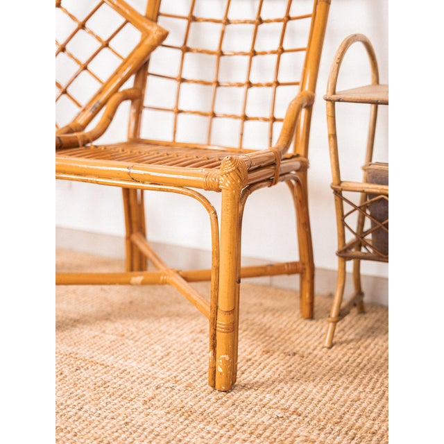 1960s Rattan Armchairs, 1960s, Set of 2 For Sale - Image 5 of 6