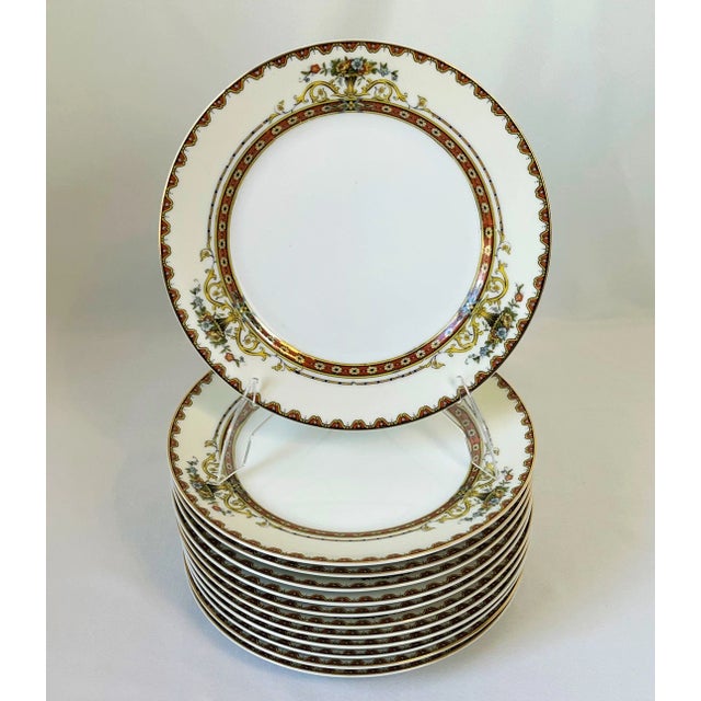 Shabby Chic Circa 1960s Vintage Noritake 'Superba' Pattern Salad Plates- Set of 12 For Sale - Image 3 of 13