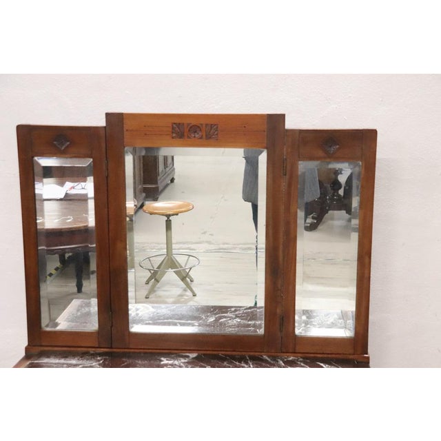 Dressing Table in Cherry with Armchair, Set of 2 For Sale - Image 9 of 12