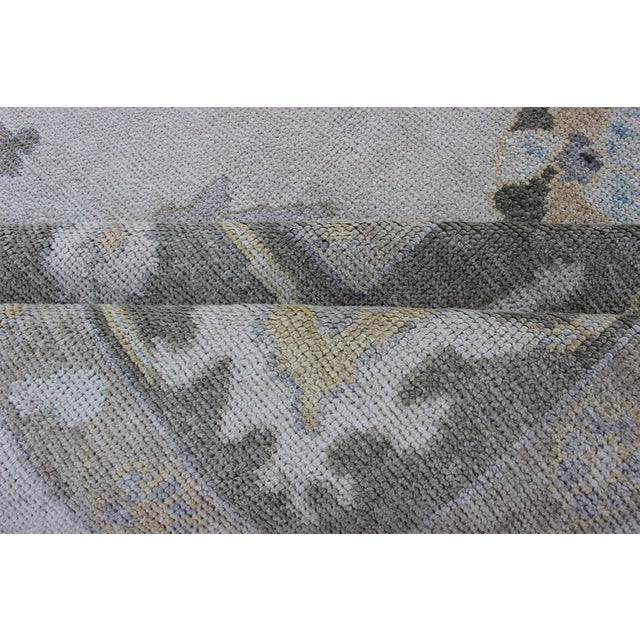 Keivan Woven Arts - Very Large Turkish Oushak Rug With Neutral Color Palette and All-Over Design For Sale - Image 11 of 11
