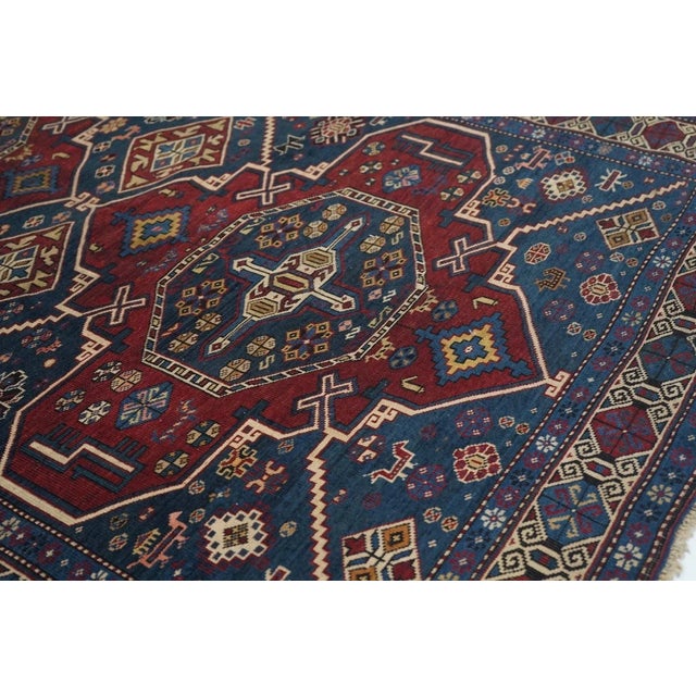 Antique Shrivan Rug 4'4'' x 8'5'' For Sale In New York - Image 6 of 10