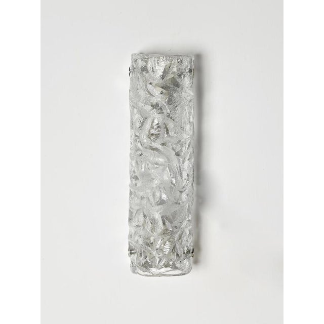 Gold Large Sconces in Murano Ice-Glass from Kaiser Leuchten, 1960s, Set of 2 For Sale - Image 8 of 17