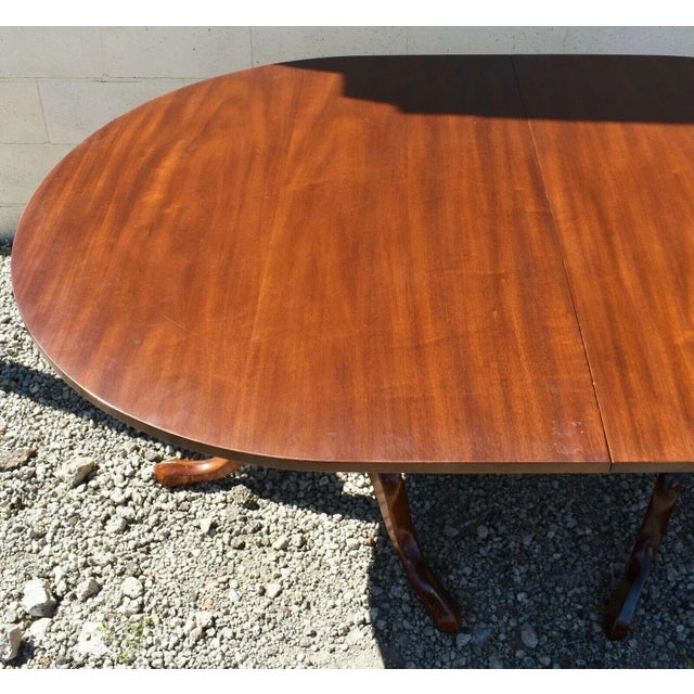 Kittinger Richmond Collection Mahogany Two Pedestal Dining Table With 2