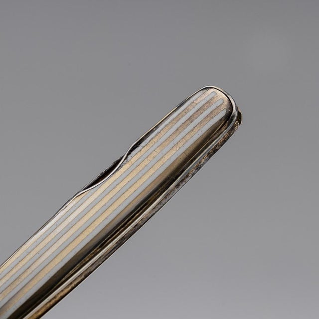 20th Century English Silver & Enamel Desk Accessory Set, 1912 , Set of 3 For Sale - Image 3 of 18