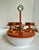 Mid-Century Modern Space Age Rotating Condiment Server With Fire-King Milk Glass Bowls For Sale - Image 11 of 11
