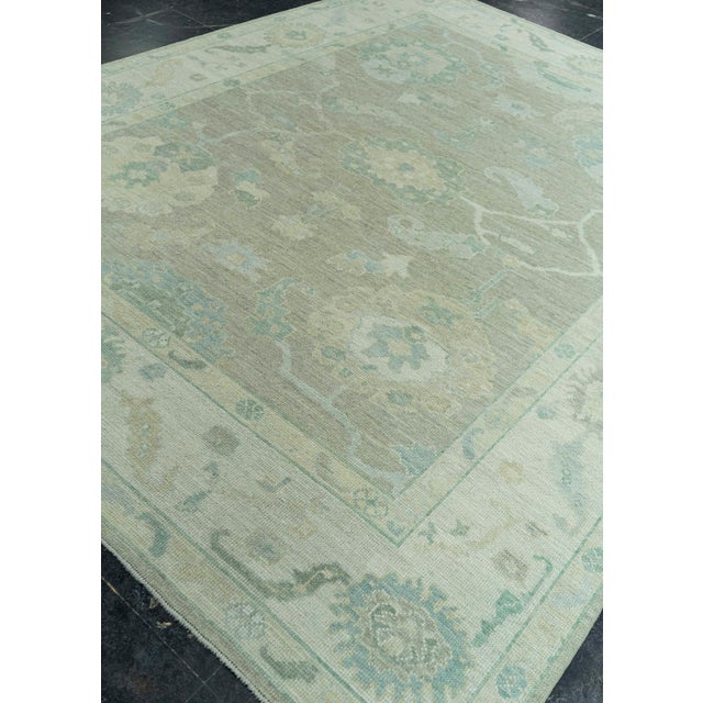 Brown Turkish Oushak Rug 8' x 10'3" #19305 For Sale - Image 8 of 8