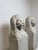 Florentine Lions in White Carrara Marble, Late 19th Century, Set of 2 For Sale - Image 6 of 13