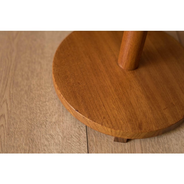 Vintage Scandinavian Teak Floor Lamp With Drum Shade For Sale - Image 12 of 17