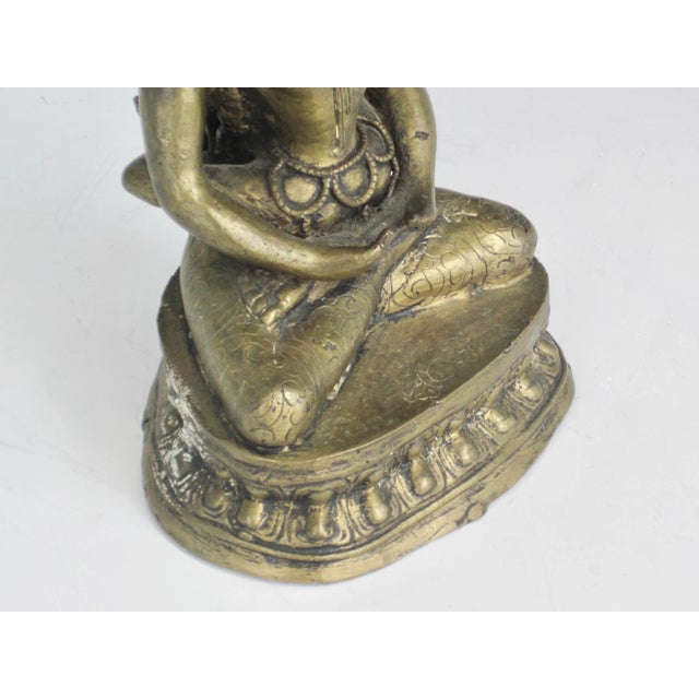 Bronze Tibetan Yab-Yum Statue For Sale - Image 9 of 13