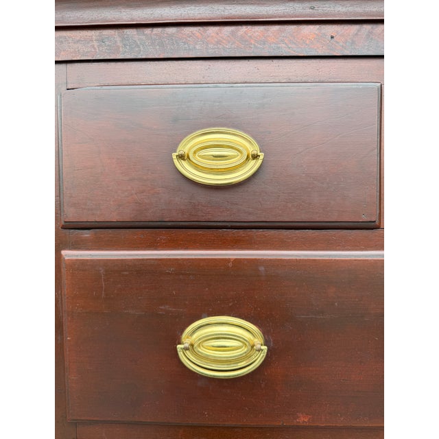 Antique Central Pennsylvania Cherry Hepplewhite Tall Chest, Circa 1810s–1820s For Sale - Image 12 of 12