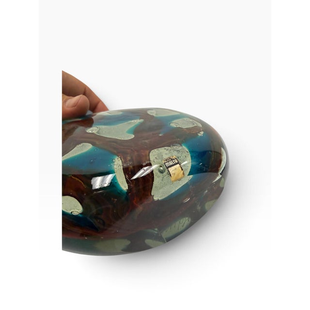 Glass Signed 1959 Mid-Century Kosta Vicke Lindstrand Swedish Art Glass Teardrop Vase For Sale - Image 7 of 9