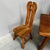 1960s Brutalist Oak Dining Table and Chairs by De Puydt, Belgium, 1960s, Set of 5 For Sale - Image 5 of 14