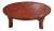 Red Lacquer Round Table For Sale