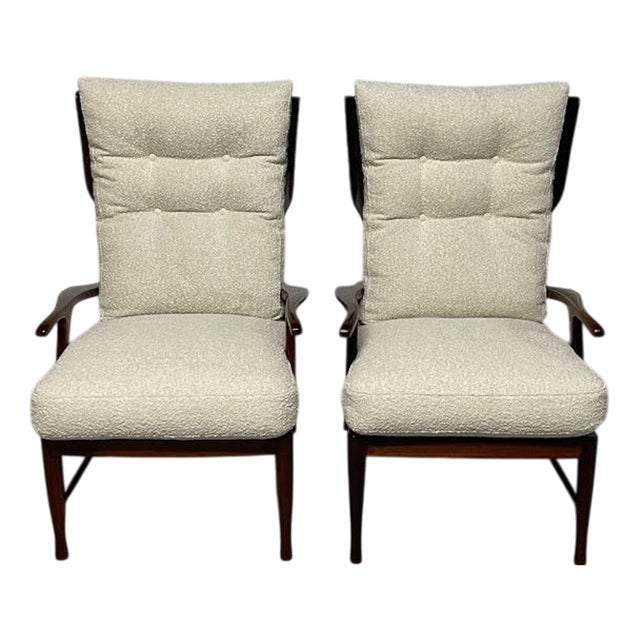 Set of Vintage Lounge Chairs, 1950s For Sale