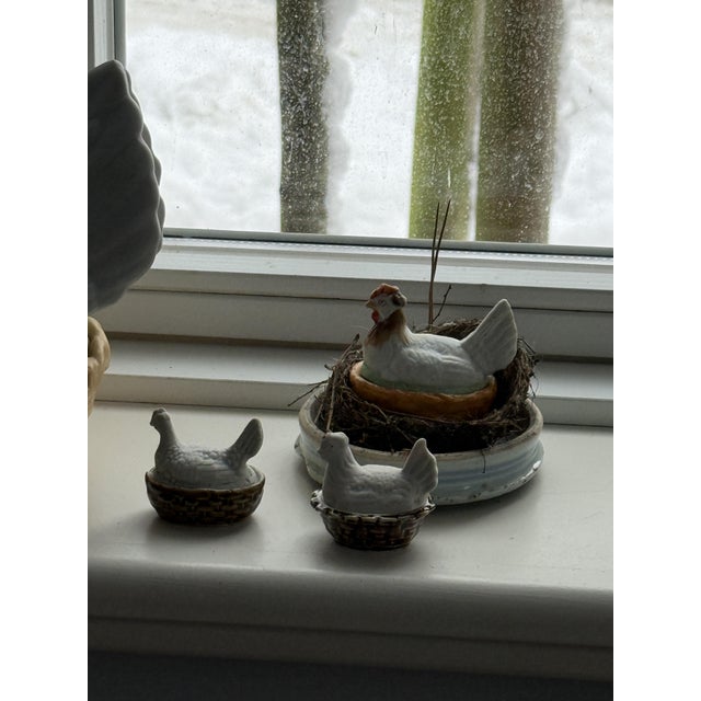 White Antique Porcelain Easter Chicks, 1900, Set of 4 For Sale - Image 8 of 11