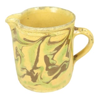 Late 19th Century French Pottery Pitcher From Savoie For Sale