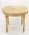 1990s Round Lacquered Leather parchment Top Occasional Lamp Accent Table Stand For Sale - Image 5 of 13
