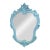 Wall Mirror French Blue Italy Signed For Sale