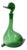 Empoli Verde Duck Decanter by Gio Ponti for Toso Bagnoli For Sale