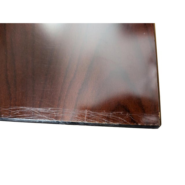 Black Brushed Steel & Stained Wood attributed to Giulio Moscatelli for Formanova, Italy, 1960s, Set of 2 For Sale - Image 8 of 18