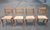 Set of Four Early 20th Century Payne Furniture Duncan Phyfe Ladder Back Upholstered Chairs For Sale - Image 4 of 12