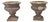 Mid-Century Weathered Cast Stone Garden Planters, 1920s, Set of 2 For Sale