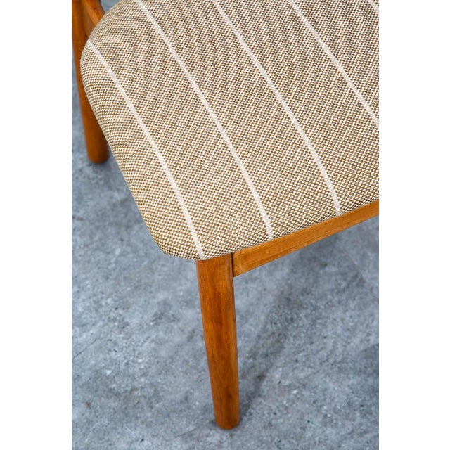Brown Mid Century Danish Modern Dining Chairs Pair Poul Volther Ladder Back Beech Two For Sale - Image 8 of 12