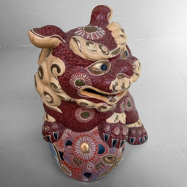 Japanese Kutani Shishi Lion, 1960-1980s For Sale - Image 6 of 10