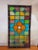 Late 19th Century Antique 1880s Stained Glass Window Flower With Jewel Rondels Cathedral Glass For Sale - Image 5 of 6