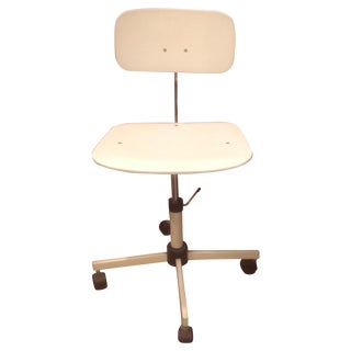 Jorgensen Rasmussen White Danish Task Chair For Sale