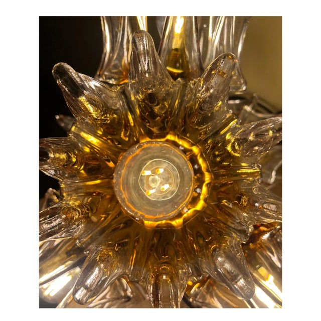 Metal Vintage Sputnik Pendant Light from Mazzega, 1970s For Sale - Image 7 of 8