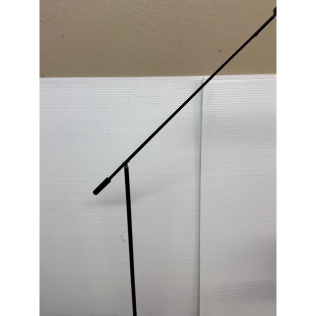 Robert Sonneman for Kovacs Feather Floor Lamp, Black For Sale - Image 4 of 12