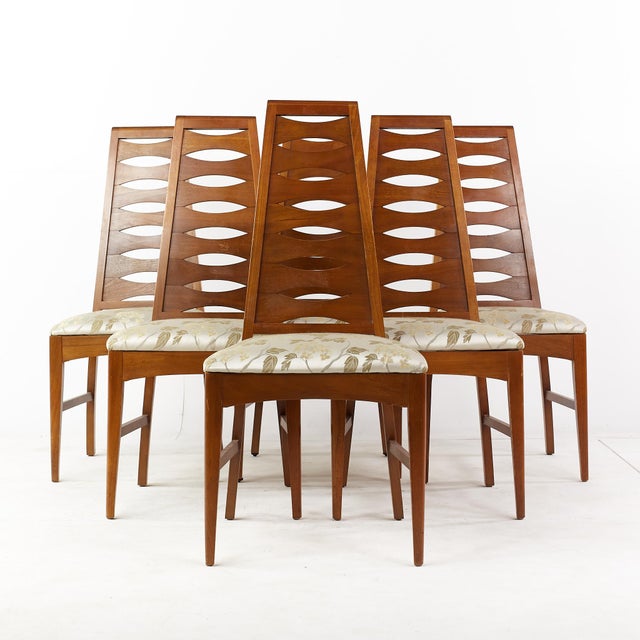 Young Manufacturing Mid Century Side Dining Chairs Set of 6 Chairish
