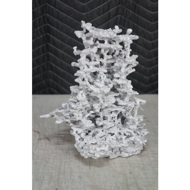Late 20th Century Vintage Cast Aluminum Anthill Fire Ant Art Sculpture Taxidermy Statue 10" For Sale - Image 5 of 9
