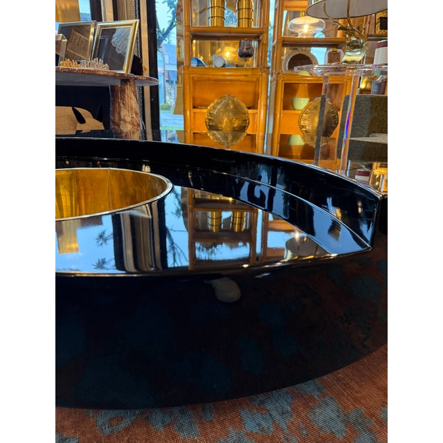 Black Cocktail/ Coffee Table, Willy Rizzo For Sale - Image 8 of 11