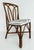 McGuire Vintage Coastal Rattan Side Chairs With Upholstered Seat Cushions, Set of 4 For Sale - Image 4 of 12