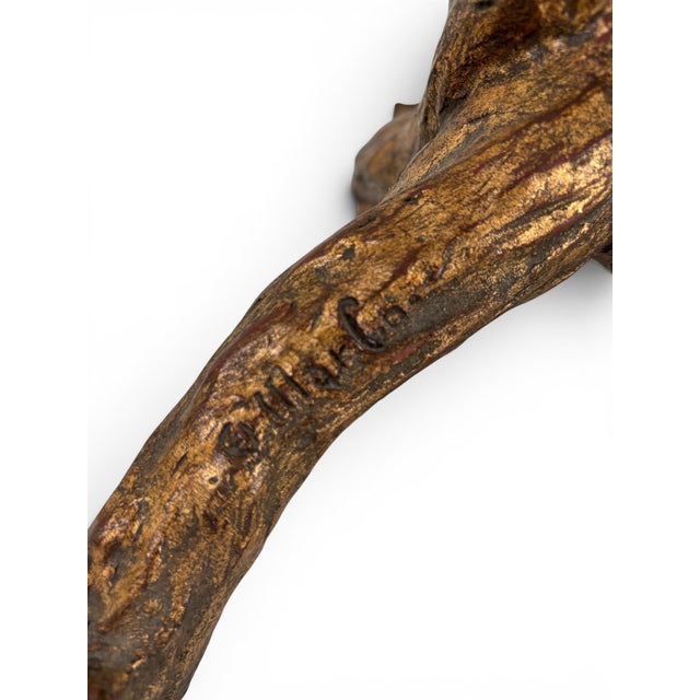 Wood Mid 20th Century Mac Sculpture of California Signed Italian Baroque Tree Table Lamp For Sale - Image 7 of 8