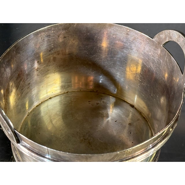 Mid 20th Century Vintage Wilcox Barrel Form Silverplate Wine / Champagne Bottle Coaster For Sale - Image 5 of 8