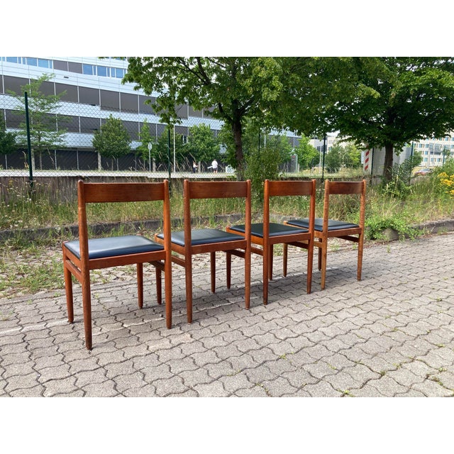 Mid-Century Danish Teak Dining Chairs, 1960s, Set of 4 For Sale - Image 4 of 15