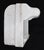 Traditional Vintage Recessed White Ceramic Bathroom Soap Dish With Handle For Sale - Image 3 of 8