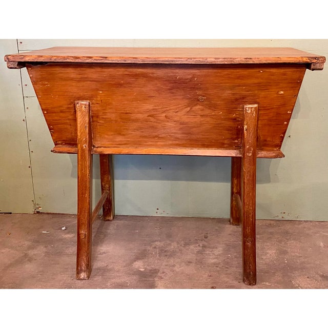 Antique Pine Dough Proofing Box / Table With Brass Hardware From England - Circa 1890. We found this dough box in...