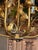 Vintage 1960s Italian Mid Century Hollywood Regency Six Light Gilt Floral Chandelier For Sale - Image 9 of 13