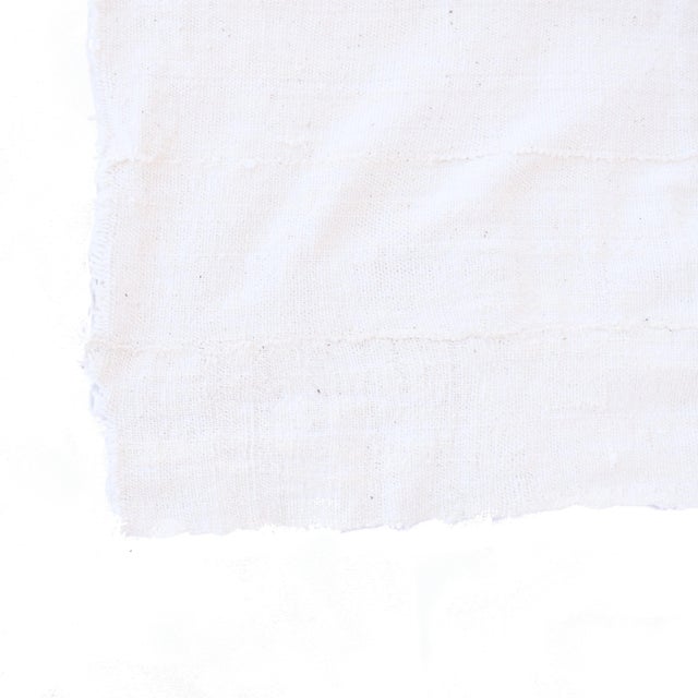 Early 20th Century Early 20th Century White Mudcloth Textile Mali 60x42 Inch For Sale - Image 5 of 6