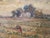 1940s Pastoral Landscape Canvas Art by Ira Deen Original on Board Farm Crow/Raven Oil Folk Painting Drawing Crow For Sale - Image 6 of 12