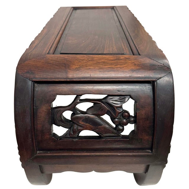 Early 20th Century Antique Chinese Hardwood Low Table or Plant Stand For Sale - Image 9 of 11