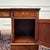 English Partner Desk with Burgundy Leather Top For Sale - Image 15 of 18