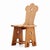 Brutalist Set of 4 French Brutalist Carved Oak Chairs, Circa 1940 For Sale - Image 3 of 7